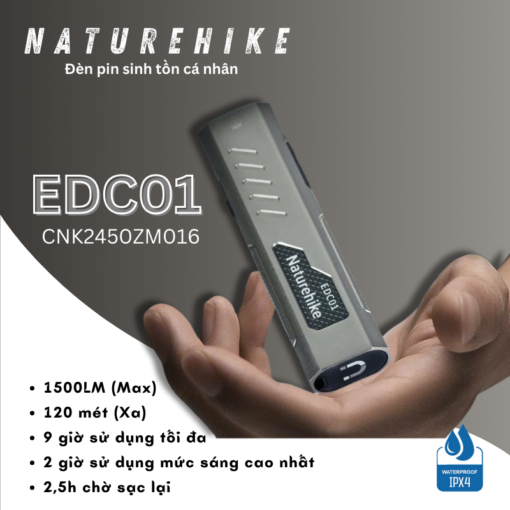 Đèn pin cầm tay mini Naturehike CNK2450ZM016